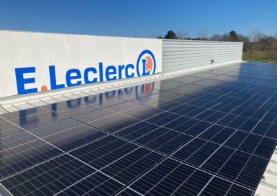 Chantier photovoltaïque Leclerc Mont de Marsan