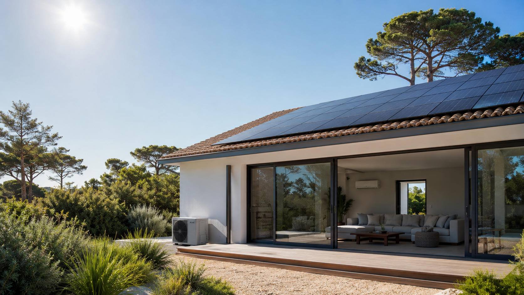 Panneaux solaire dans les Landes